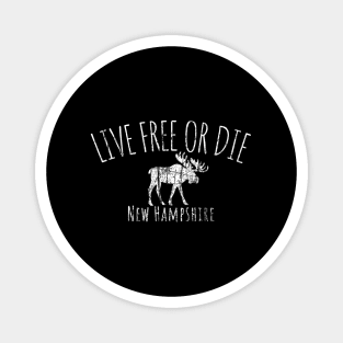 Live Free Or Die New Hampshire Magnet